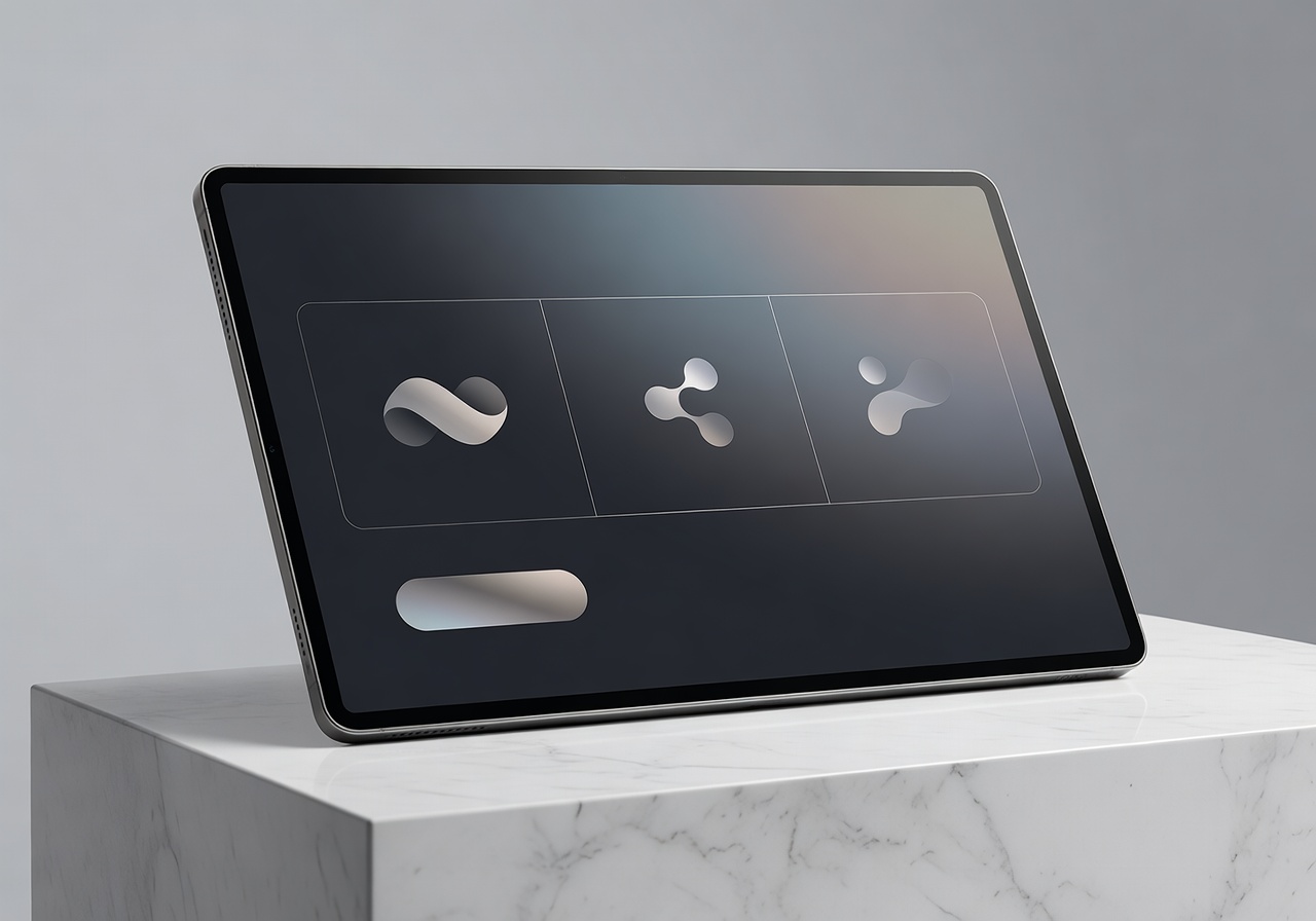 Elegant minimal luxury customer support interface